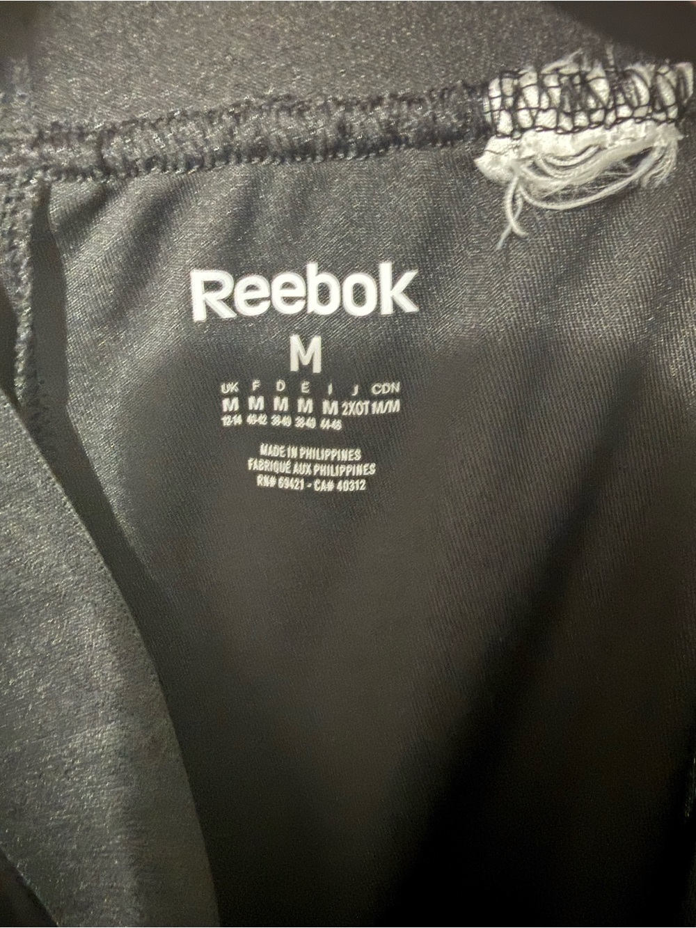 105. Reebok Black Women's Pants Medium - Picture 8 of 8